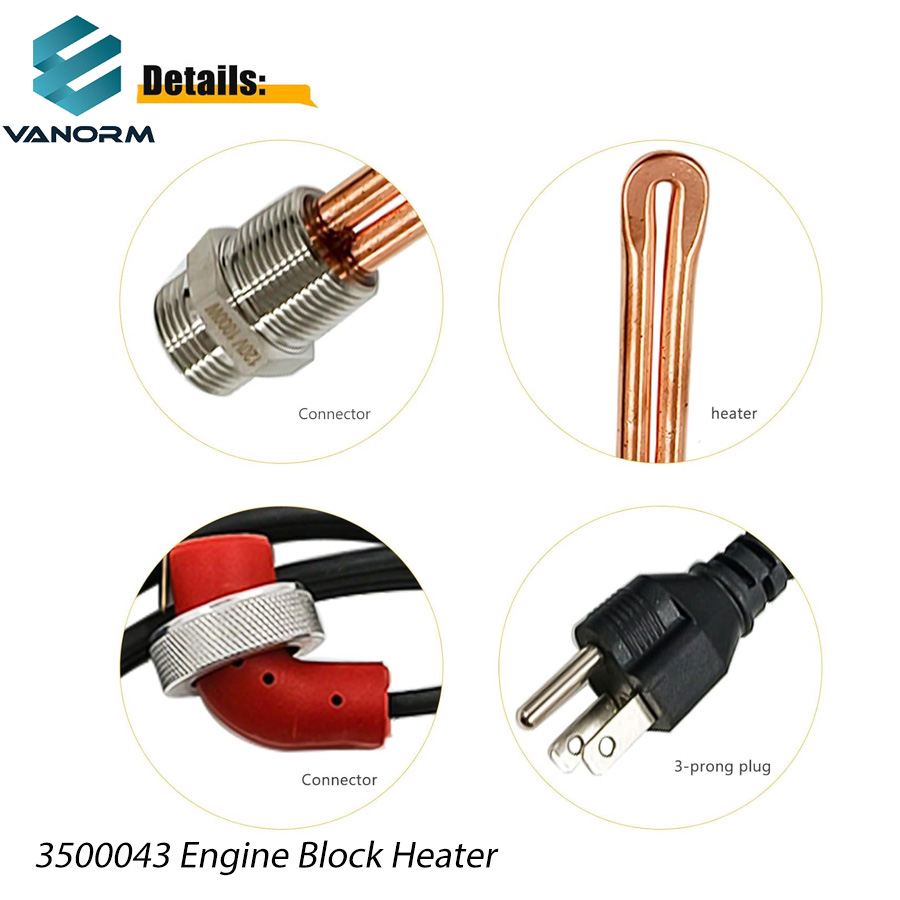 120V 1000W 3500043 Engine Block Heater for Ford, 汞, 林肯, 国际的, 毛虫, 底特律柴油, 麦克, 日产, - 图片 5