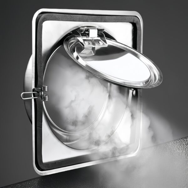 Stainless Steel Fire Resistant Backdraft Damper Anti-Backflow Duct Check Valve Odor Isolation Silent Flap for Range Hood Vent