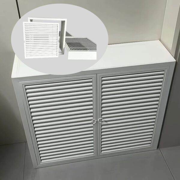 Full Surround Aluminum Floor Heating Manifold Cover Decor Pipe Cabinet Radiator Protective Shield for Underfloor Heating Tube