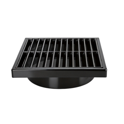 Rectangular Plastic Exhaust Vent Grille Built-In Insect Mesh Screen Ventilation Cover Modern Easy Installation Bathroom/Kitchen