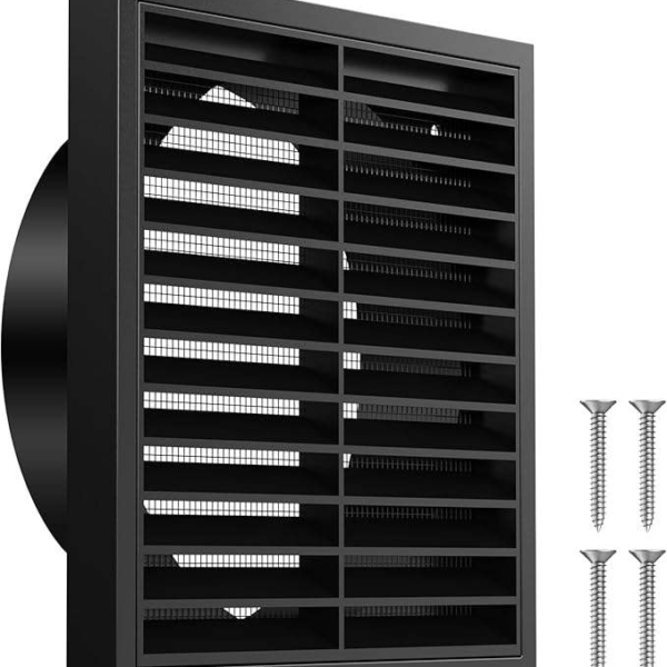 Rectangular Exhaust Vent Grille with Built-In Insect Mesh Screen Ventilation Cover for Bathroom/Kitchen Ceiling Air Ventilation