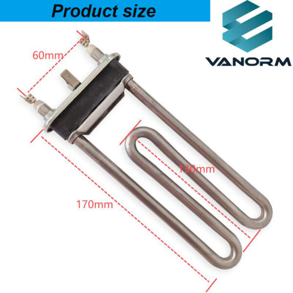 220V 380V Electric Stainless Steel Immersion Heater 500W Fast Heating for Washing Machine