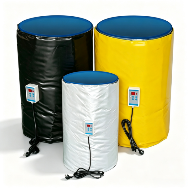 Réchauffeur adapté aux besoins du client d'IBC de tissu de silicone de veste de chauffage de 200/1000L IBC pour le miel & Température réglable du réservoir fourre-tout pour barils d'huile