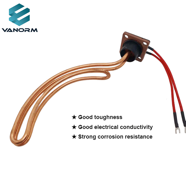 Customized Copper Flange Type Heating Element for Solar Water Heater