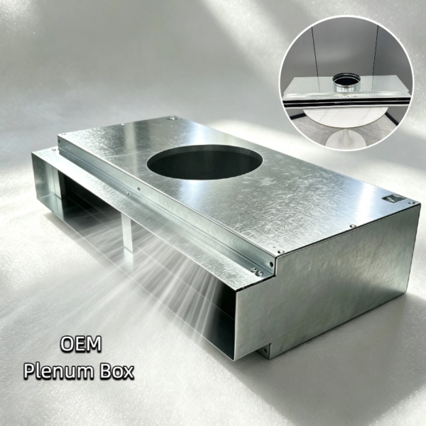 Embedded Linear Slot Diffuser with Metal Plenum Box, Central Air Conditioning Air Outlet for Heating & Cooling