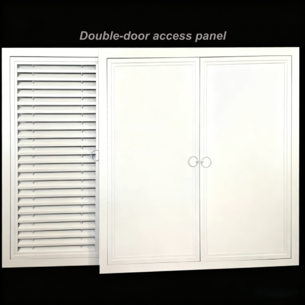 Aluminum Alloy Double-door Access Panel White Inspection Opening Cover Shielding Cover Ventilation Opening Maintenance