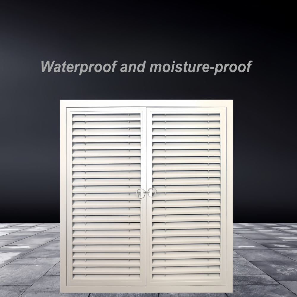 Aluminum Alloy Double-door Access Panel White Inspection Opening Cover Shielding Cover Ventilation Opening Maintenance - Image 3