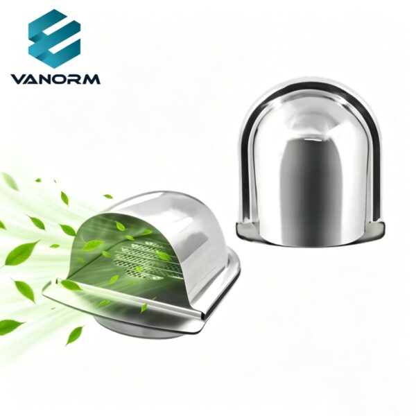 Modern U-Shape SUS304 Stainless Steel Vent Hood Waterproof Air Vent Cap 100/150mm Size for Household Exhaust Ventilation Outlets