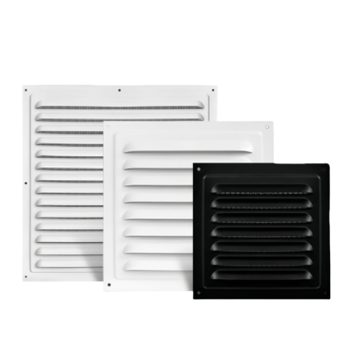 Stainless Steel Exhaust Hood Rainproof Vent Cover Ventilation Dissipation Louver Outlet Grille for Office Home External Wall Use