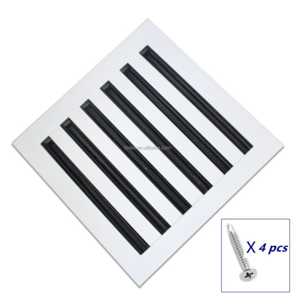 Neck Size 12X12'' Modern Design Linear 6 Slots Air Vent Diffuser