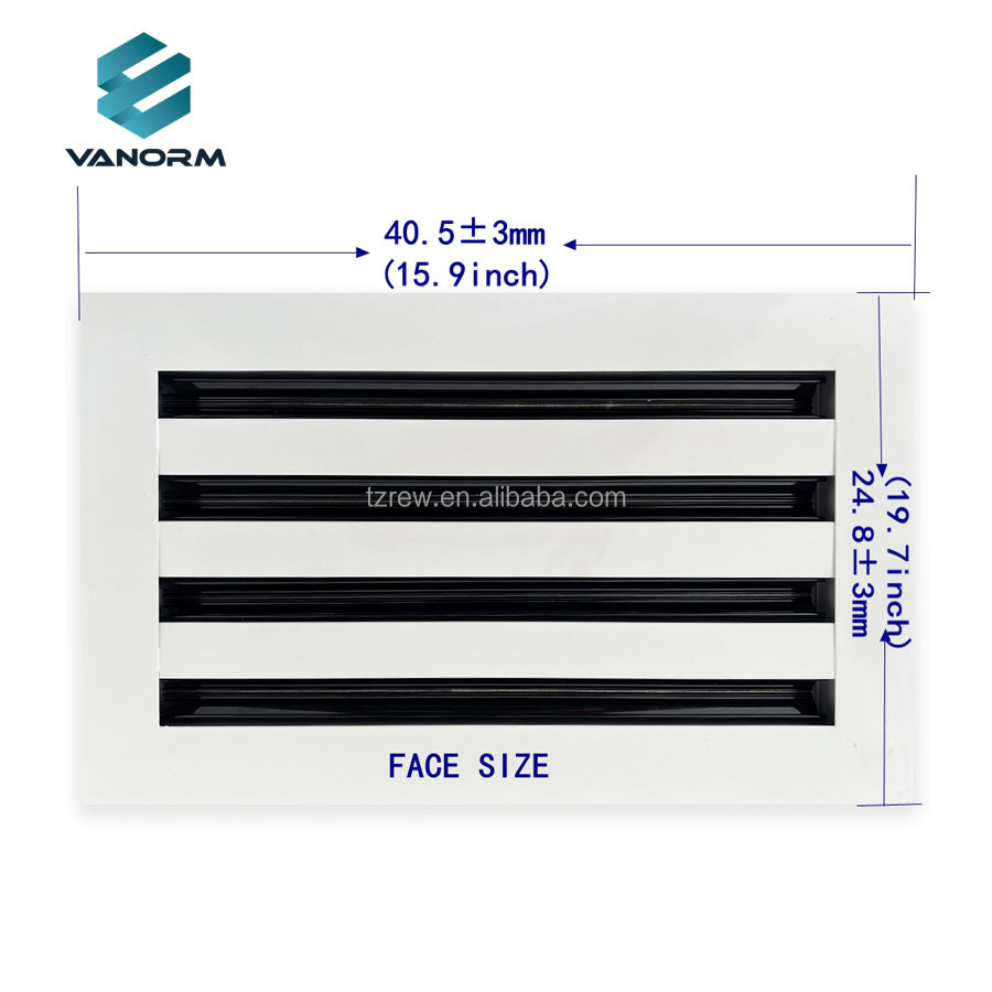 Modern AC Vent Cover 14x8 White Aluminum Alloy Plastic Air Register Grille for Ceiling Walls Floors Square Shape for Office Use - Bild 5