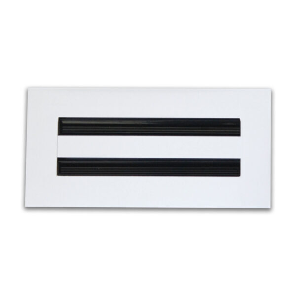Modern 10*4" Sleek Grille Diffuser 2 Slot Linear HVAC Air Vent Ceiling Register for Outdoor HVAC Systems Made of Aluminum Alloy
