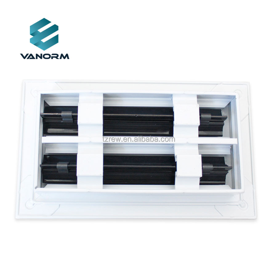 Modern 8x4 AC Vent Cover Decorative White Air Diffuser with Standard Linear Slot Registers & Grilles - Image 2