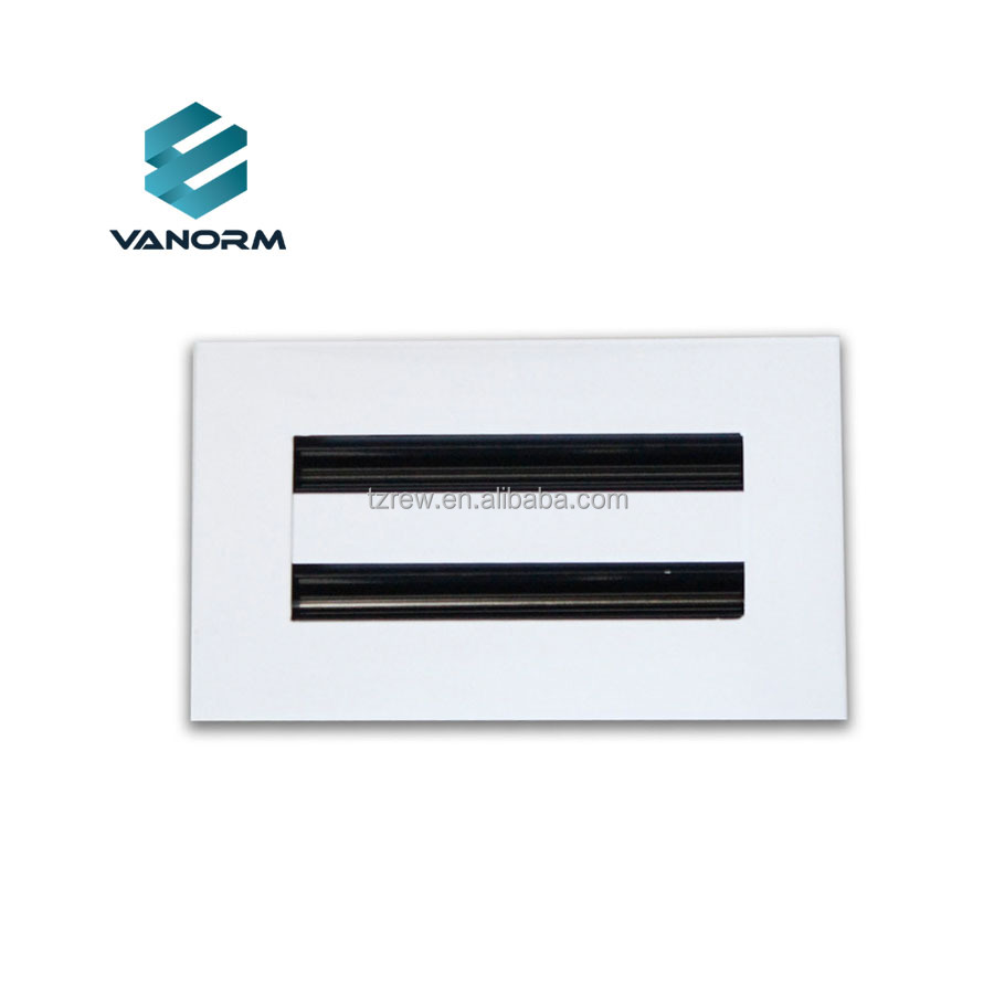 Modern 8x4 AC Vent Cover Decorative White Air Diffuser with Standard Linear Slot Registers & Grilles - Image 3