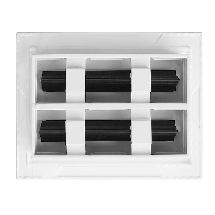 Modern 6*4" Sleek Grille Diffuser 2 Slot Linear HVAC Air Vent Ceiling Register for HVAC Systems - Image 2