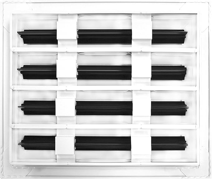 Modern 10x8 AC Vent Cover White Aluminum Alloy Linear Slot Diffuser Decorative Registers & ตะแกรงสำหรับเครื่องปรับอากาศ