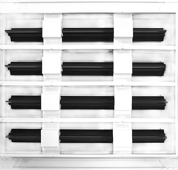 Modern 10x8 AC Vent Cover White Aluminum Alloy Linear Slot Diffuser Decorative Registers & Grilles for Air Conditioning