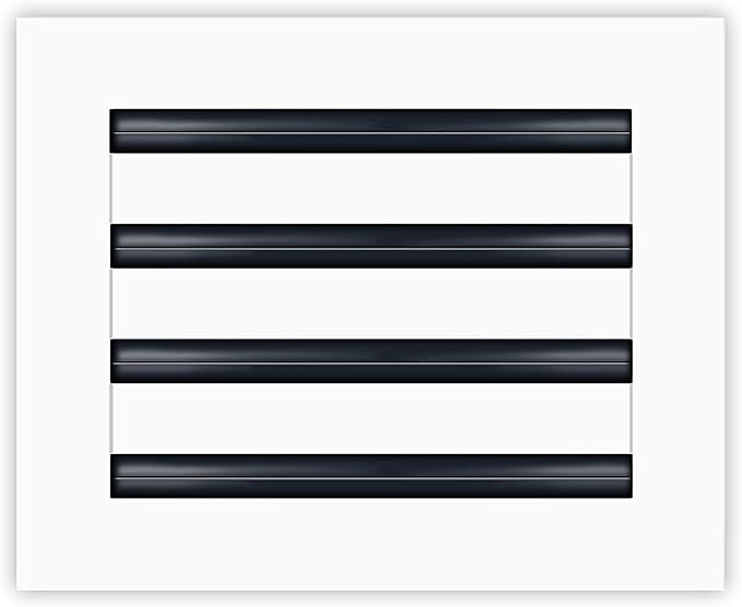 Modern 10x8 AC Vent Cover White Aluminum Alloy Linear Slot Diffuser Decorative Registers & ตะแกรงสำหรับเครื่องปรับอากาศ - ภาพ 2