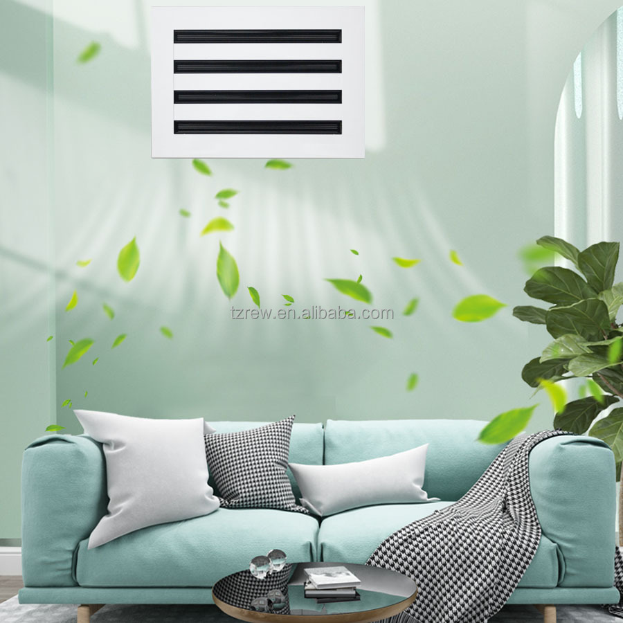 12x8 Modern AC Vent Cover - Decorative White Air Vent - Standard Linear Slot - Register Grille for Ceiling, 墙 & 地板 - 图片 4