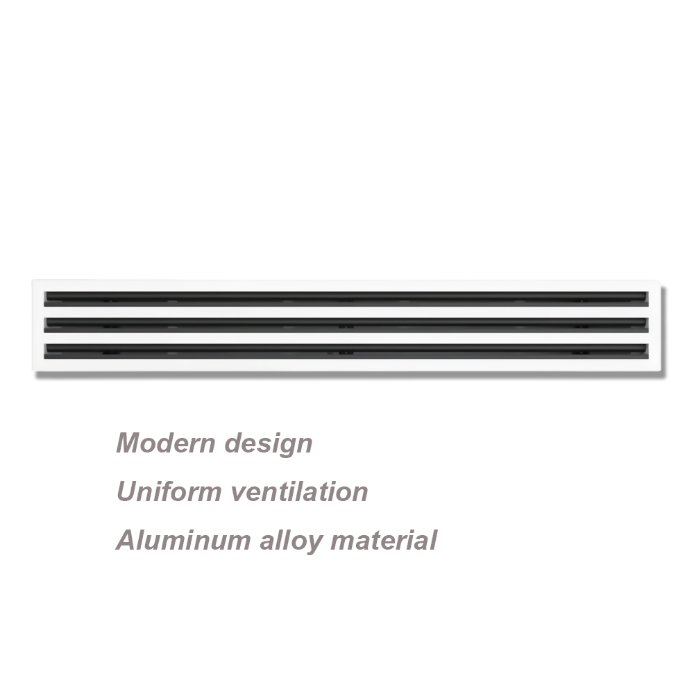 30x6" Modern AC Vent Cover Decorative White Aluminum Air Vent Linear Slot Diffuser Register Grille for Ceiling, Murs & Sols