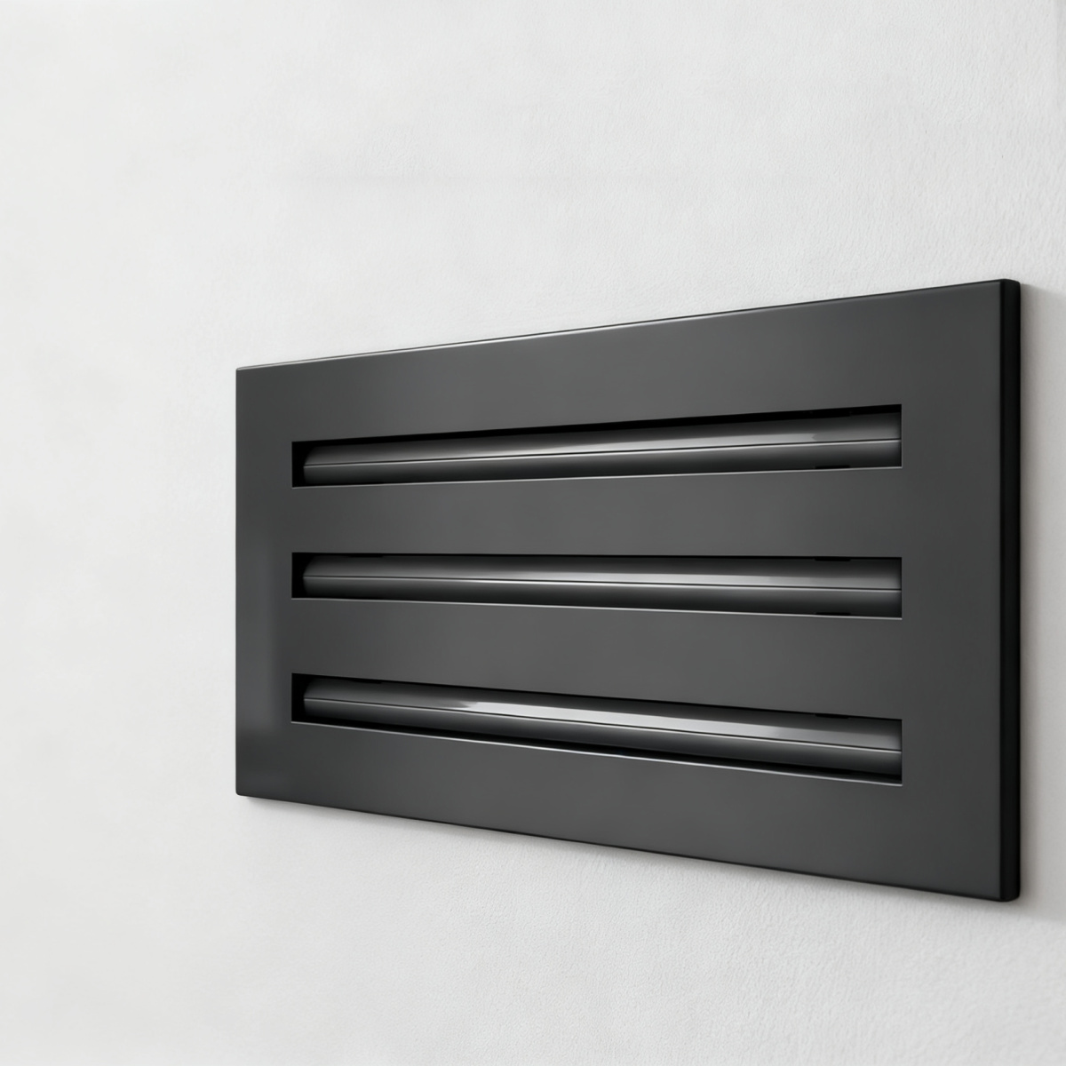 Black 10x6 Inches Modern AC Vent Cover Decorative Air Vent Linear Slot Diffuser Register Grille for Ceiling Walls & 地板 - 图片 3