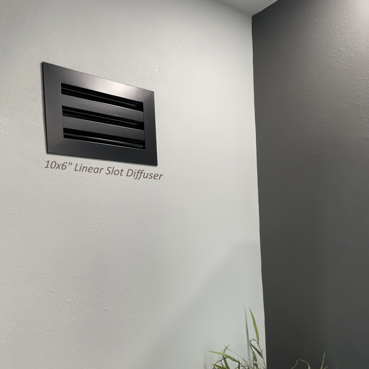 Black 10x6 Inches Modern AC Vent Cover Decorative Air Vent Linear Slot Diffuser Register Grille for Ceiling Walls & 地板 - 图片 4