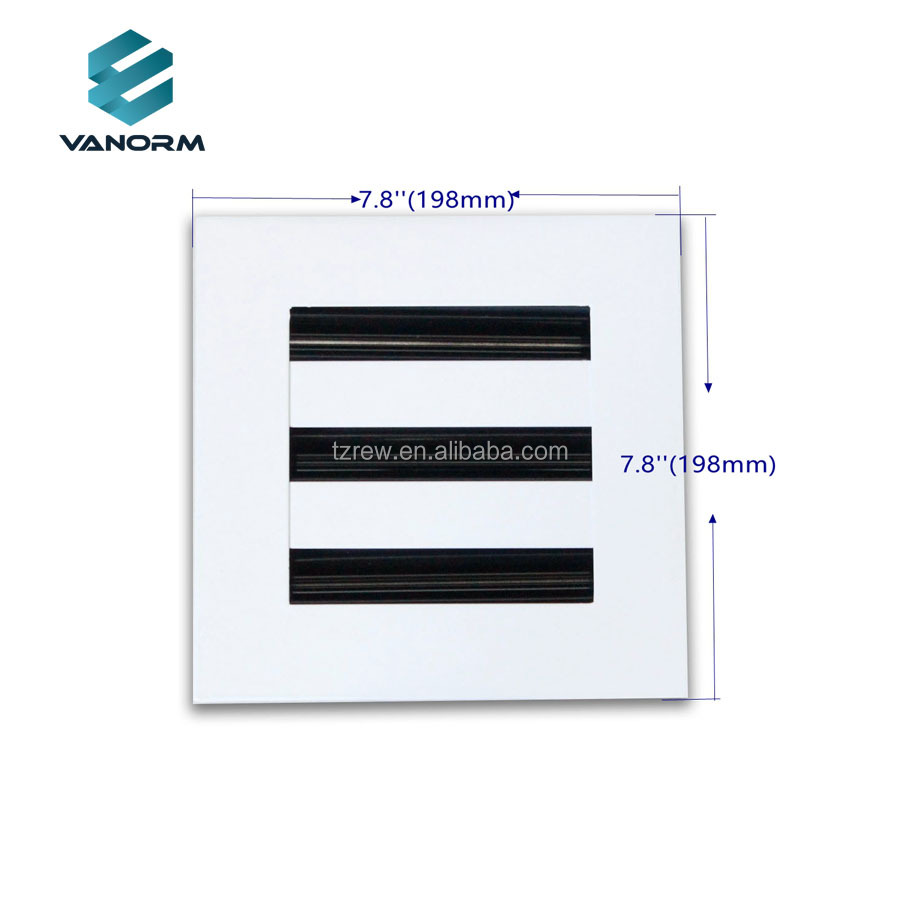 6*6" HAVC Ceiling Vent Floor Registers & Grilles Modern Square Linear Air Conditioning Diffuser Aluminum Alloy for Office Use - Image 5
