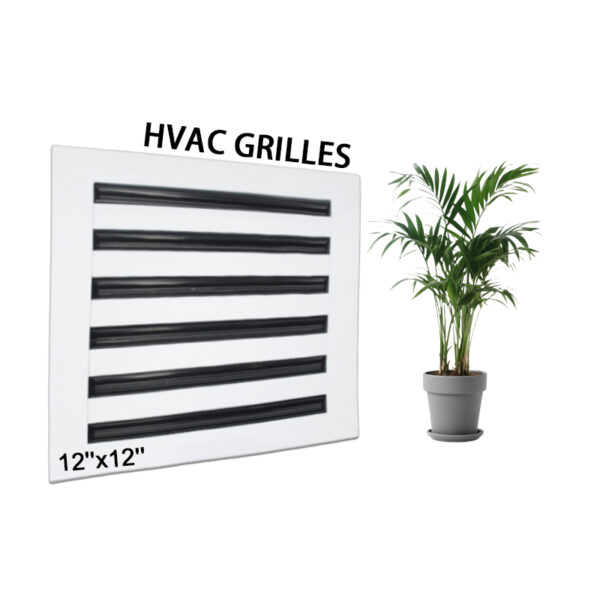 12"X12"  White AC Vent Cover Decorative Aluminum Air Vent Standard Linear Slot Diffuser Registers Grilles
