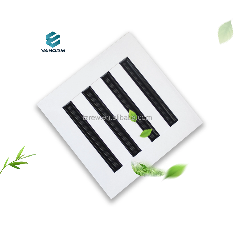 Linear Slot Diffuser Aluminum Air Register Grille Decorative White Air Vent Ceiling Linear Air Diffuser