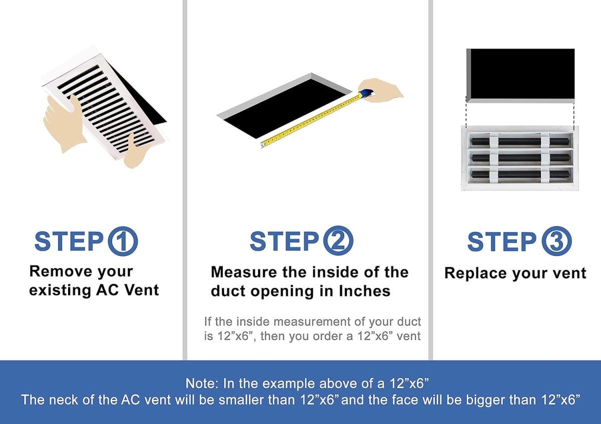 วานอร์ม 3 Slots 12X6'' Aluminum Alloy Hvac Air Diffuser - ภาพ 5