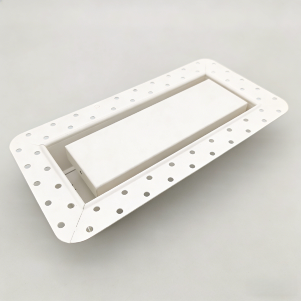 VANORM 4x10 Inch White Minimalist Wall Ventilation Diffuser Easy Installation Rectangle Shape for HVAC Systems Home/Office/Hotel