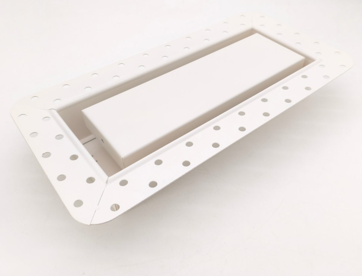 4 * 10 Inch Ventilation Modern White HVAC Advection Wall/Floor Vent Metal Ceiling Drywall Registration Ceiling air Diffuser - 画像 3