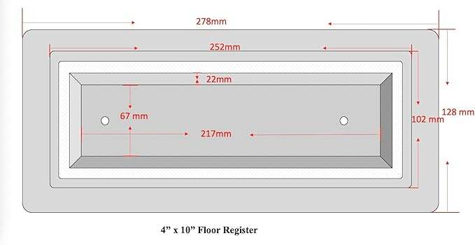 Black 4X12 Stainless Steel Flooring Vent Cover Modern Drop-in Design Heavy-Duty Metal Fits Tile/Wood Other Flooring Inserts - Image 6
