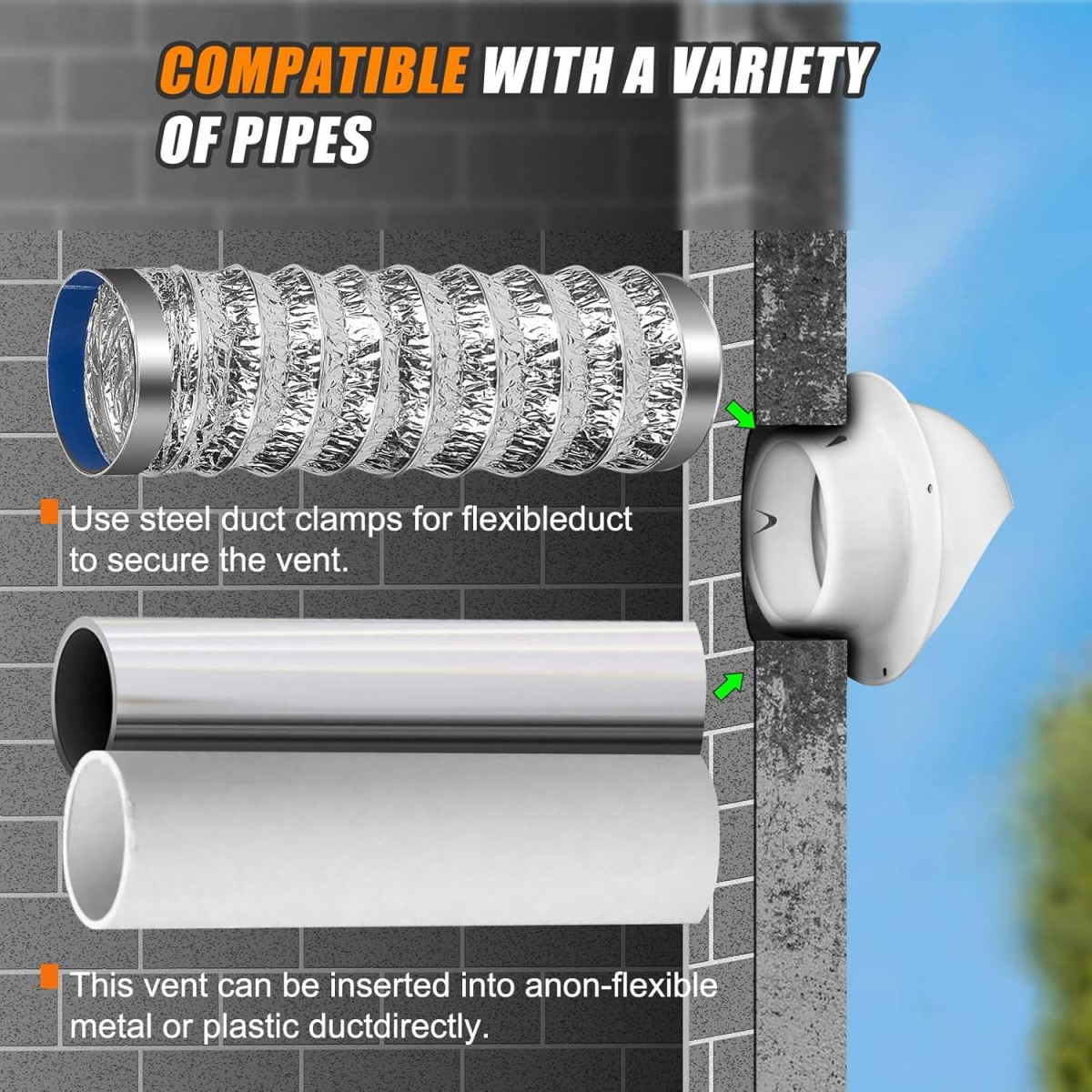 Round Stainless Steel Air Diffuser Grille 4 Inches with Easy Installation Modern Design 1/2 in Bar Spacing - Image 2