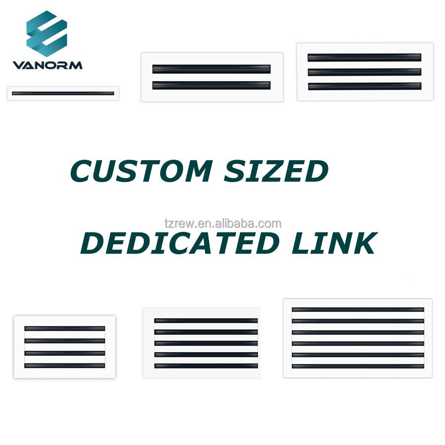 10"X10" AC Aluminum Alloy Vent Cover Decorative White Air Vent with Standard Linear Slot Diffuser for HeatingRegisters & Grilles - Image 5