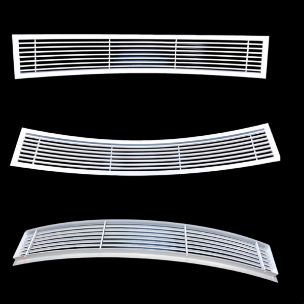 Arc-shaped air Diffuser for Central air Conditioning Grille ABS/Aluminum Material Exhaust Outlet for Hotel Restaurant Louvers