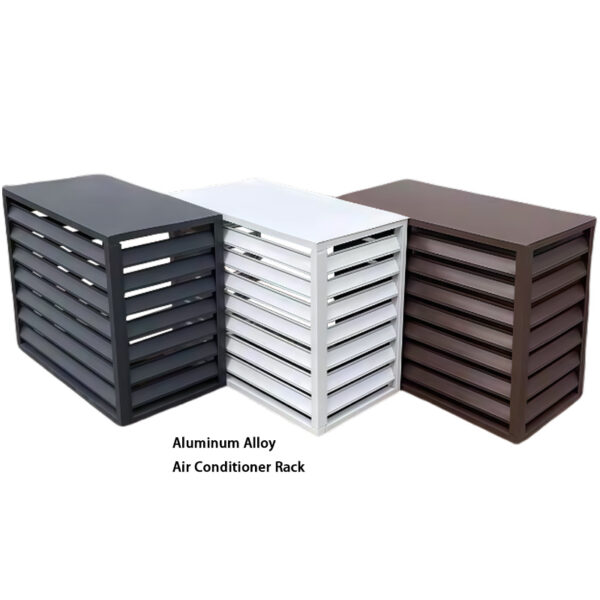 Aluminum Alloy Air Conditioner External Unit Protection Cover Shutter Grille Shielding Central Air Conditioner for Outside Use