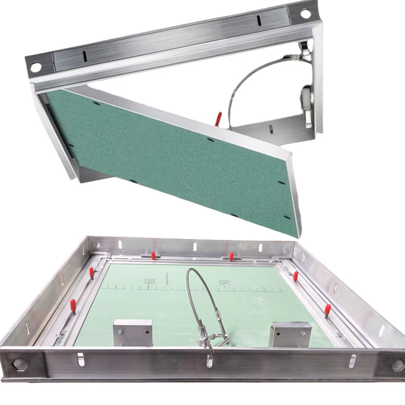 Modern Design 60*60CM Ceiling Access Panel Moisture-Proof Gypsum Board with Flip-Down Inspection Port Concealed Finished Ceiling - Imagem 2