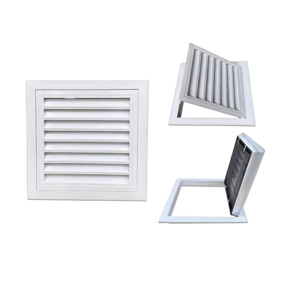 Custom Aluminum Alloy Window-blinds Type Access Panel Inspected Opening Finished Ceiling Door Hinge Type