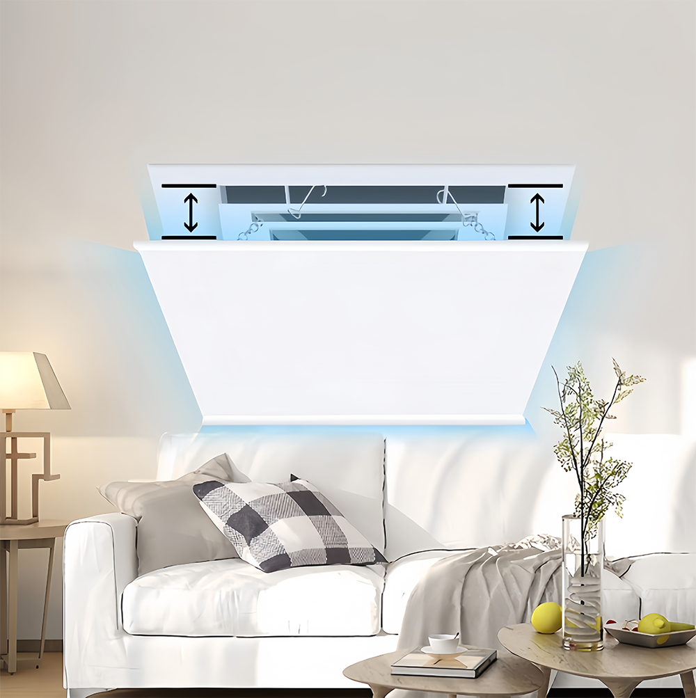 Iron Air Deflector Adjustable Reusable Heat Drop Ceiling Vents RV Office HVAC AC Registers Air Conditioner Deflector - Kép 3