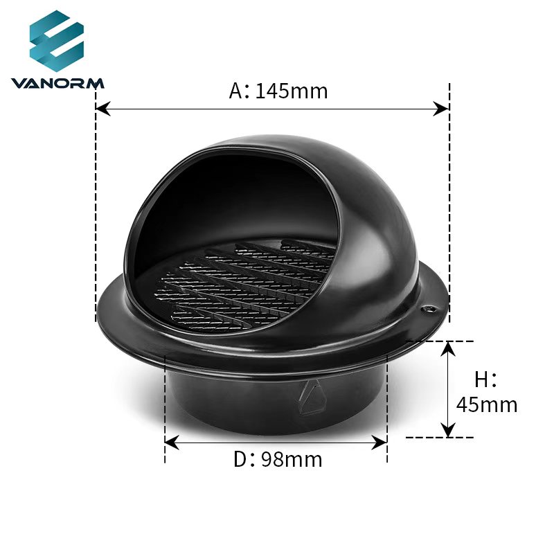 Aço inoxidável 304 Air Vent Cap Victorian Design for Outdoor Office & Apartment Use for Basement & Warehouse Application - Imagem 3
