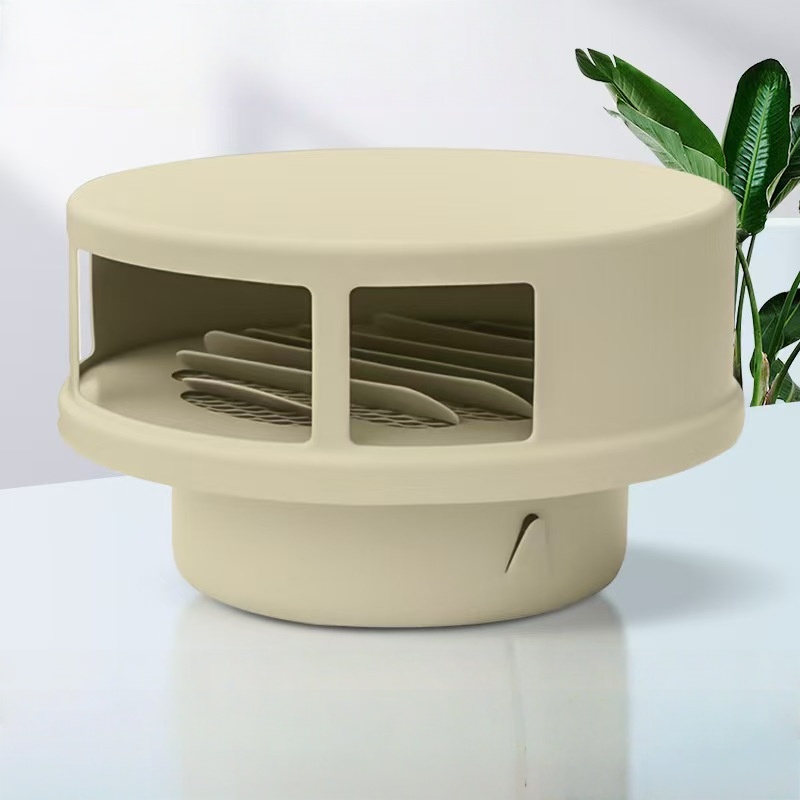 OEM SS304 Rainproof Ventilation Cap Outdoor Office Basement Use Registers & Grilles Painted for Optimal Functionality