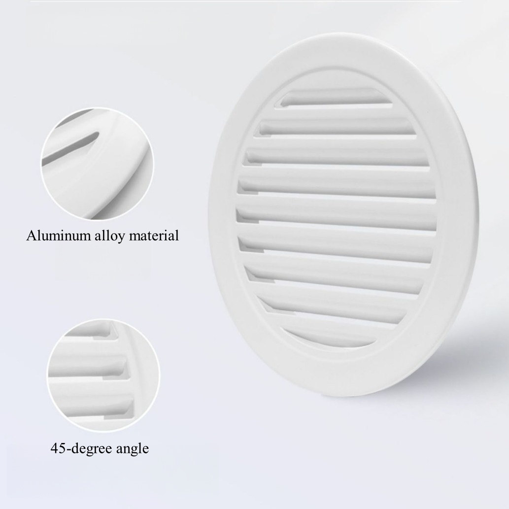 Aluminum Circular Rainproof Louvre Wind Cap Villa Attic Ventilation Hole Exhaust Port Rainproof Register Grille for Window - ภาพ 2