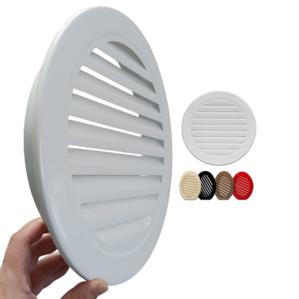 Exhaust Air Vent Aluminum Alloy Round Rainproof Louver Window Wind Cap Ventilation Registers & Võred