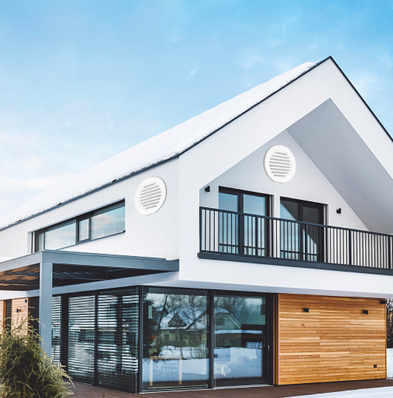 Exhaust Air Vent Aluminum Alloy Round Rainproof Louver Window Wind Cap Ventilation Registers & Grilles - Image 5