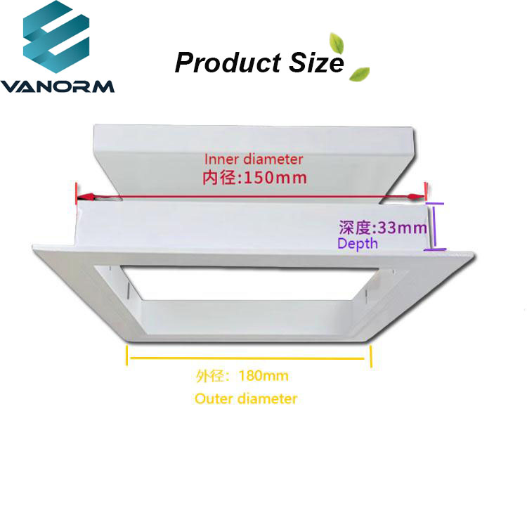 White Powder Coating Metal Steel Wall Inspection Access Door Ceiling Access Panel with Clips Lock - Billede 2