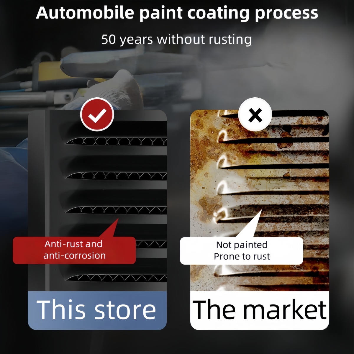 Modern Stainless Steel Window Exhaust Hood Rainproof Cover Ventilation Heat Dissipation Opening Louvre Outlet for Office Use - Image 6