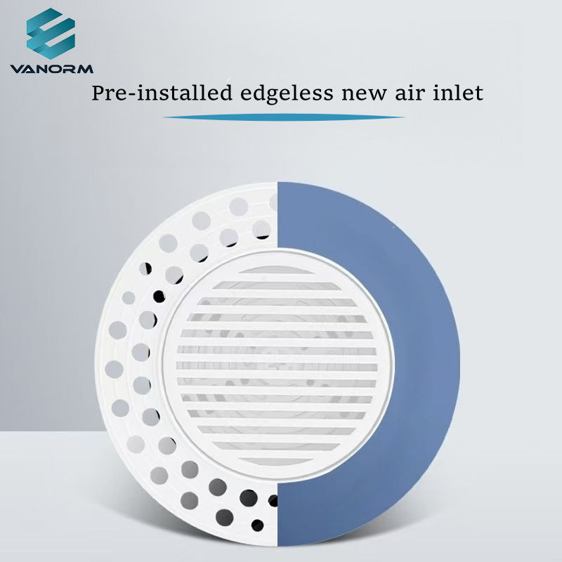 MUD-IN New Modern Air Intake with Frameless Design Simple and Compact Embedded Supply and Return Air Vents in Round Shape - Image 3