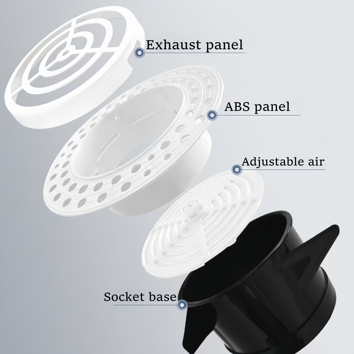 ABS MUD-IN Air Vent Cover - Drywall MUD in White Air Vent - MUD Linear Slot Diffuser - Register Grille for Ceiling and Walls - Image 5