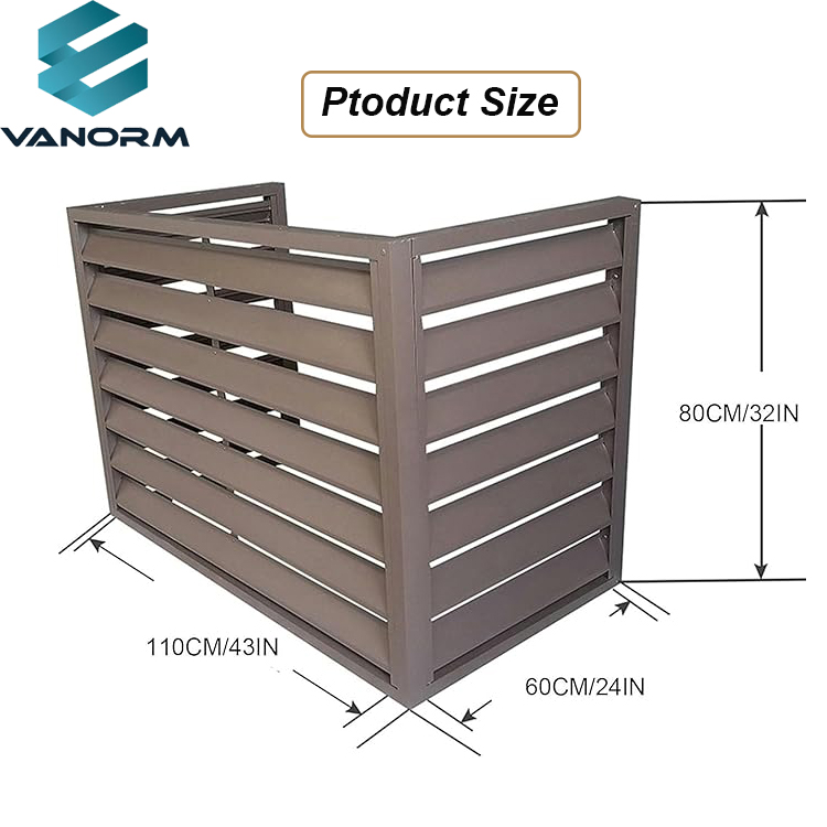 Aluminum Alloy Air Conditioner Rack for Outdoor Use Deepened Top Planter Floor Installation for Plant Display Registers Grilles - Image 2